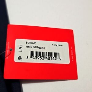 SPANX Booty Boost Collection 7/8 Legging Navy  Haze, Size Large NWT